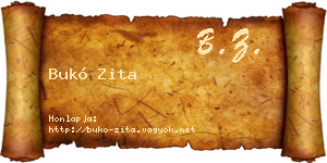 Bukó Zita névjegykártya