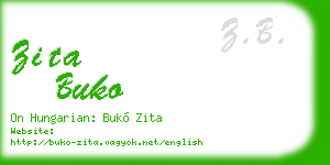 zita buko business card