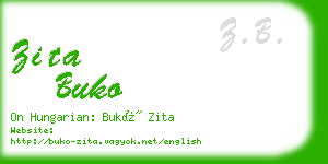 zita buko business card